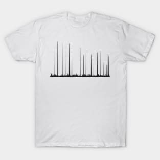 Chromatogram, black T-Shirt